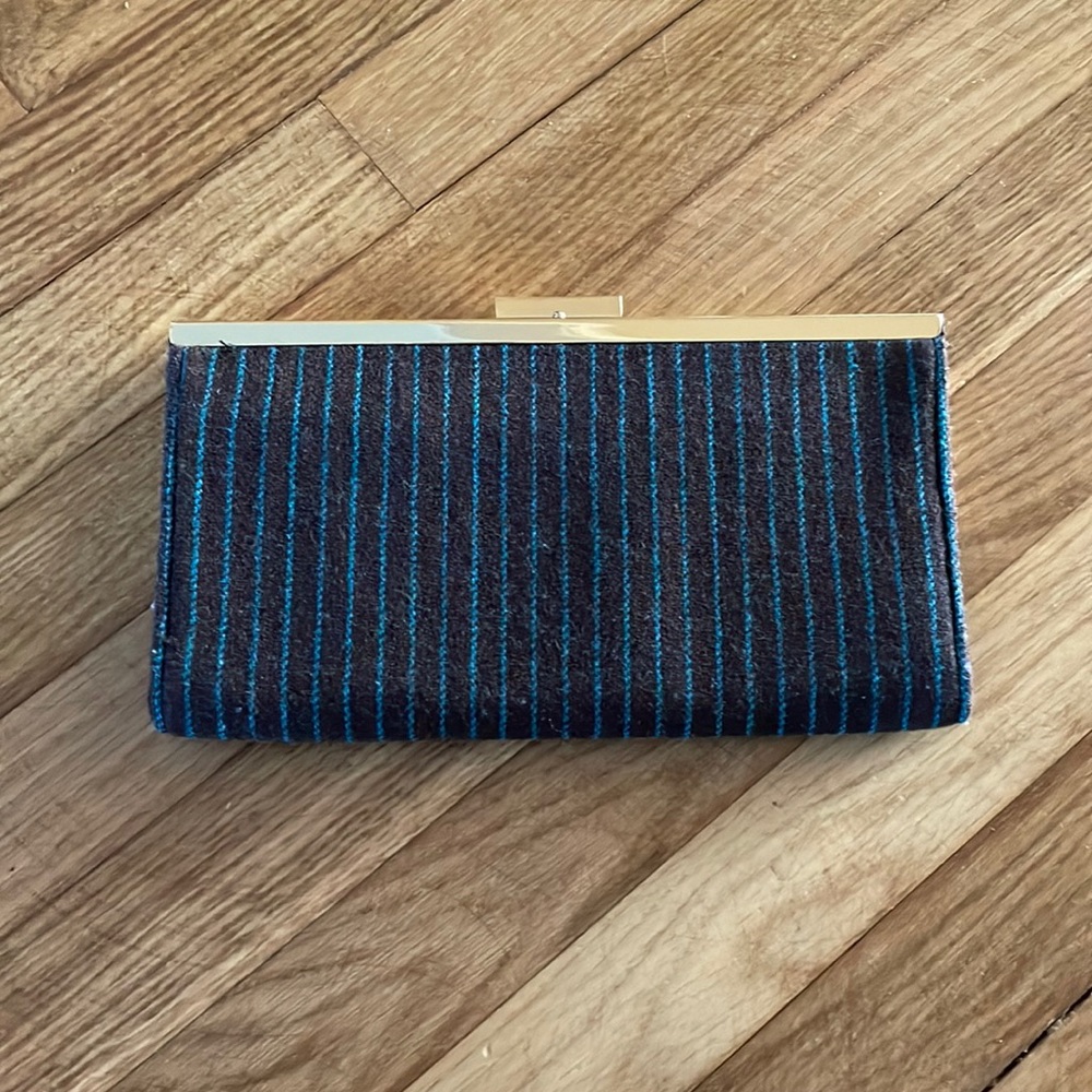 Cute pinstripe clutch wallet